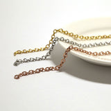 SG.590 // Surgical Steel 3mm Basic chain [Silver, Gold, RoseGold], 90cm