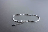 [ 925 Sterling silver ] Twist Silver Bracelet