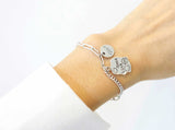 [ 925 Sterling silver ] "Good Luck" Pendant Silver Bracelet