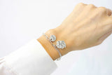 [ 925 Sterling silver ] "Good Luck" Pendant Silver Bracelet