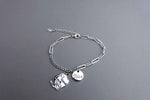 [ 925 Sterling silver ] "Good Luck" Pendant Silver Bracelet