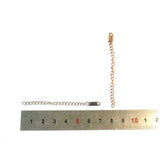 SG.567 // Surgical Steel 6cm tail chain [Siver, Gold, RoseGold], 2 pc