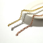 SG.590 // Surgical Steel 3mm Basic chain [Silver, Gold, RoseGold], 90cm