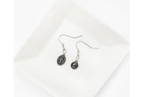 SG.605 // Surgical Steel Ball spring hook fishing earrings [Silver], 4 pc