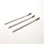 SG.574 // Surgical Steel water drop tail chain [Siver], 4 pc