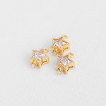 PD.2160 // Zirconia Serrature Cubic Star Connector Pendant, 1 Pc / P-DQ-0245