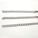 SG.574 // Surgical Steel water drop tail chain [Siver], 4 pc