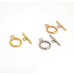 SG.566 // Surgical Steel Basic toggle bars r [Siver, Gold, RoseGold], 1 Set