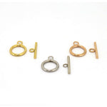 SG.566 // Surgical Steel Basic toggle bars r [Siver, Gold, RoseGold], 1 Set