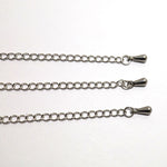 SG.574 // Surgical Steel water drop tail chain [Siver], 4 pc