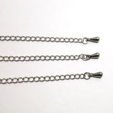 SG.574 // Surgical Steel water drop tail chain [Siver], 4 pc