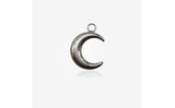 SG.601 // Surgical Steel moon Pendant [Silver], 1 pc