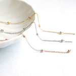 SG.578 // Surgical Steel Ball mix chain [Siver, Gold, RoseGold], 90cm