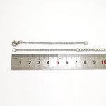 SG.584 // Surgical Steel 1.5mm o bracelet chain [Siver], 1 pc