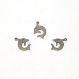 SG.546 // Surgical Steel Dolphin pendant [Siver], 1 pc