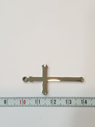 SG.121 // Surgical Steel Cross Type2 Pendant , 2 Pc