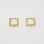 [ 925 Sterling silver ] Mini Square One Touch Silver Earring