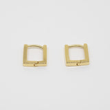 [ 925 Sterling silver ] Mini Square One Touch Silver Earring