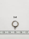 SG.150 // Surgical Steel O-ring One Tuch EarPost, 2 Pc