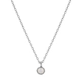 [ 925 Sterling silver ] White Opal Pendant Silver Necklace