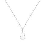 [ 925 Sterling silver ] Water Drop Pendant Silver Necklace