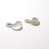 SG.555 // Surgical Steel Mickey pendant [Siver], 1 pc