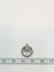 SG.107 // Surgical Steel Cubig Pearl Pendant , 2 Pc