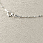 [ 925 Sterling silver ] Silver Color Cube Beads Chain Silver Necklace