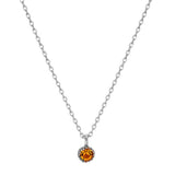 [ 925 Sterling silver ] Topaz Pendant Silver Necklace