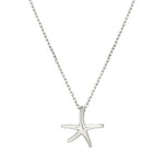 [ 925 Sterling silver ] Starfish Pendant Silver Necklace