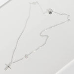 [ 925 Sterling silver ] Closs Pink Pendant Silver Necklace