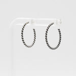 [ 925 Sterling silver ] Antique Two-Line Twist Silver Earring