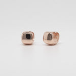 [ 925 Sterling silver ] Convex Square One Touch Silver Earring