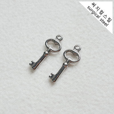 SG.065 // Surgical Steel Secret Key Pendant , 2 Pc [5-6533-01]