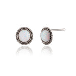 [ 925 Sterling silver ] Mini Opal Stone Roren Earring