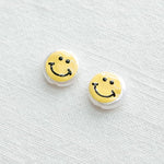 PD.1267 // Acrylic Pearl Smile Pendant, 2 Pc [3-697-02]