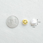 PD.1267 // Acrylic Pearl Smile Pendant, 2 Pc [3-697-02]