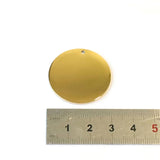 SG.511 // Surgical Steel 30mm Round Pendant [Gold, Siver, Rose Gold], 1 pc