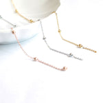 SG.578 // Surgical Steel Ball mix chain [Siver, Gold, RoseGold], 90cm