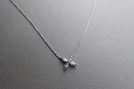 [ 925 Sterling silver ] Four Petal Silver Necklace