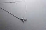 [ 925 Sterling silver ] Four Petal Silver Necklace