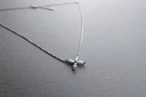 [ 925 Sterling silver ] Four Petal Silver Necklace