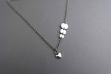 [ 925 Sterling silver ] Round Pendant Silver Necklace