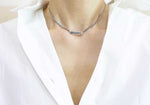 [ 925 Sterling silver ] Smile Stick Silver Necklace