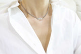 [ 925 Sterling silver ] Smile Stick Silver Necklace