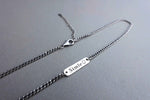 [ 925 Sterling silver ] Smile Stick Silver Necklace