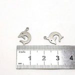 SG.546 // Surgical Steel Dolphin pendant [Siver], 1 pc