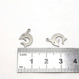 SG.546 // Surgical Steel Dolphin pendant [Siver], 1 pc