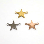 SG.547 // Surgical Steel Star Pendant [Siver, Gold, Rose Gold], 1 pc