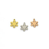 SG.551 // Surgical Steel Snow Flake pendant [Siver, Gold, Rose Gold], 1 pc